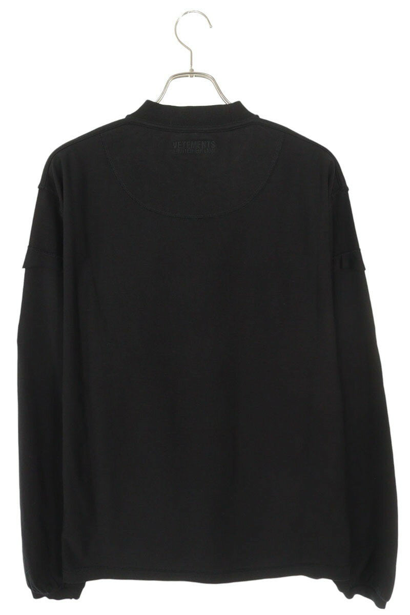 Vetements 25AW SHUT DOWN Embroidered Long Sleeve T-Shirt Black Size XS