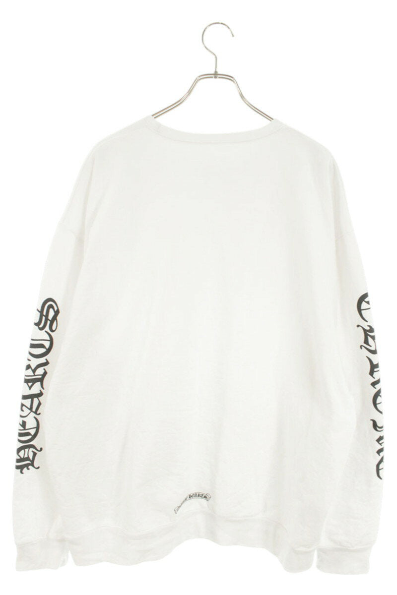 Chrome Hearts SWTSHRT PLVR Logo Print Crewneck Sweatshirt White Size XL