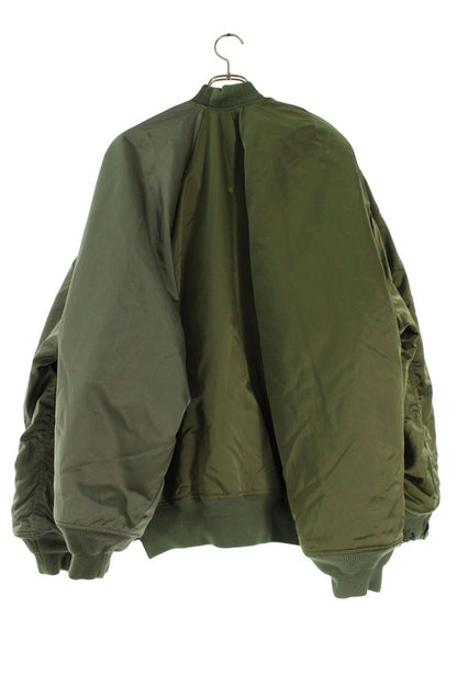 BALENCIAGA Double Sleeve Bomber Jacket Olive Size M