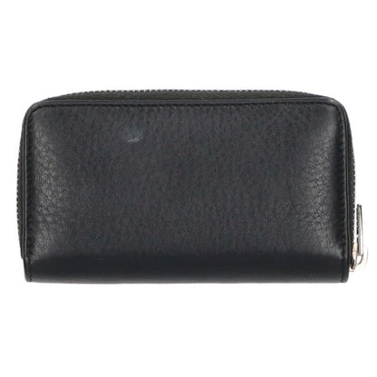 Balenciaga Logo Print Coin Case Black