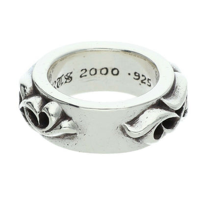 Chrome Hearts DBL NARROW VINE BAND Ring Silver Size 7.5 (Silver 13.55g)