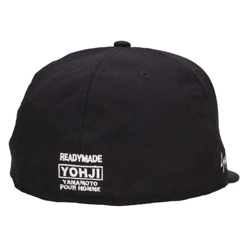 YOHJI YAMAMOTO POUR HOMME x READYMADE Patchwork Logo Hat Black Size 7.375