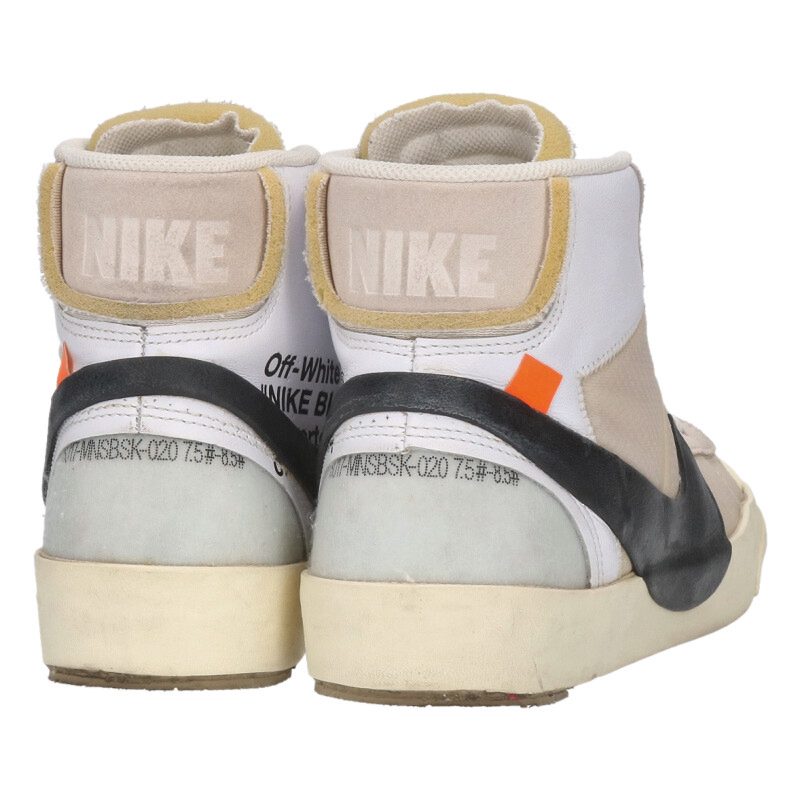 NIKE OFF-WHITE Sneakers White x Black Size 25.5cm