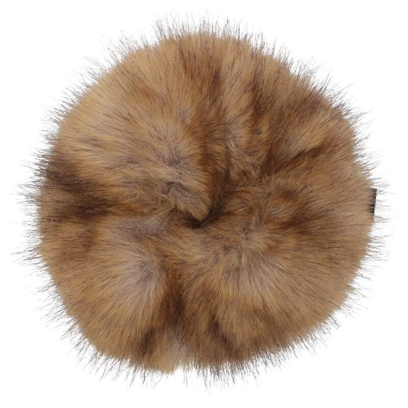 Balenciaga Faux fur scrunchie Brown
