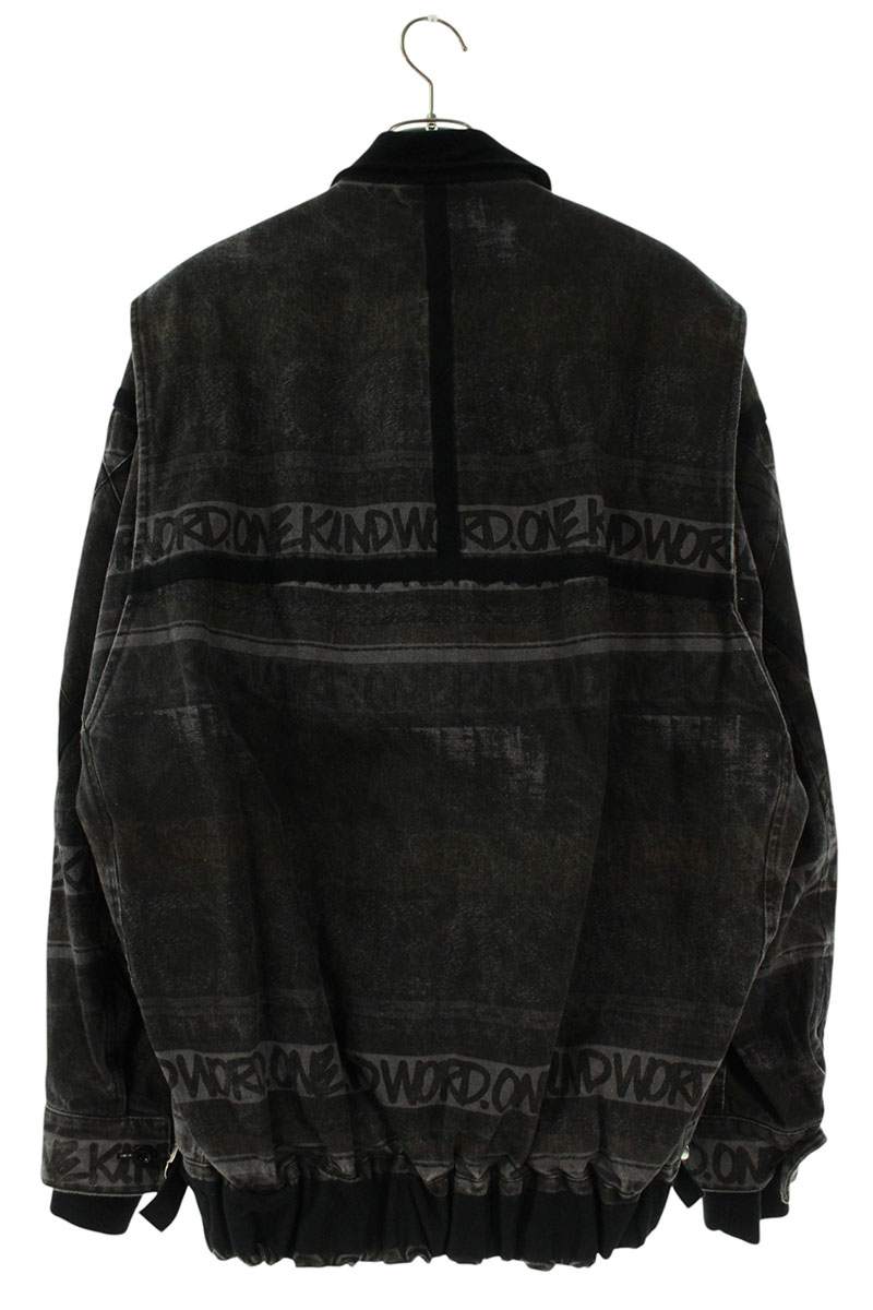 Sacai Denim Zip Up Blouson Black Size M
