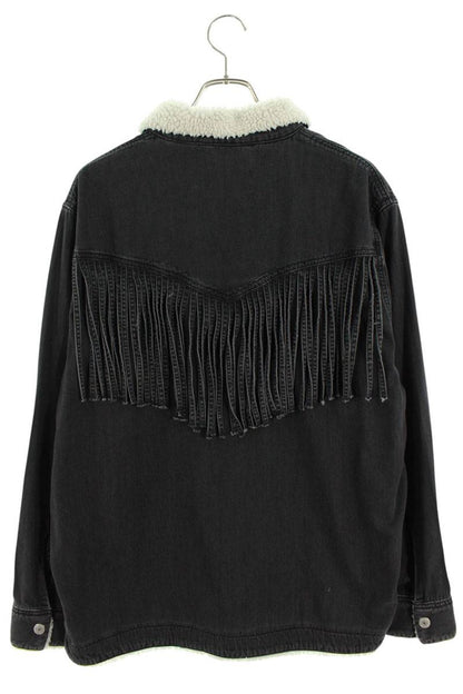 DENIM TEARS Long Sleeve Shirt Black Size M
