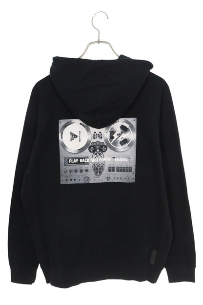 SEQUEL 22SS Print Hoodie Black Size S