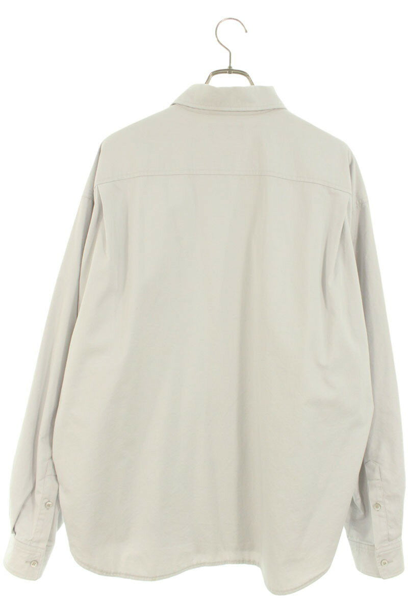 Balenciaga Oversized Long Sleeve Shirt Gray Size 44