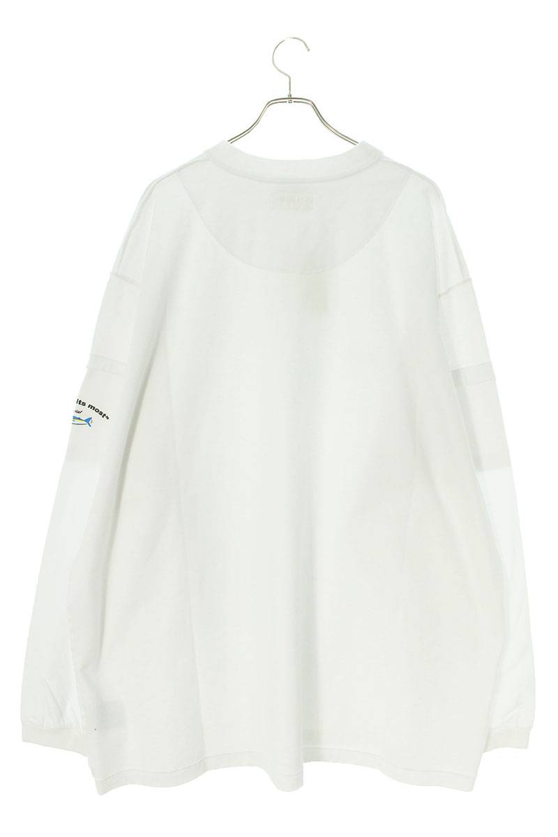 Vetements 23AW WHITE Logo Long Sleeve T-Shirt White Size S