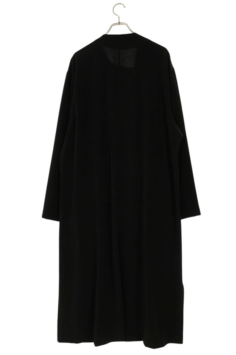 YOHJI YAMAMOTO POUR HOMME 22SS Collarless Coat Black Size S