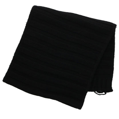MM6 Logo Patch Distressed Scarf Black