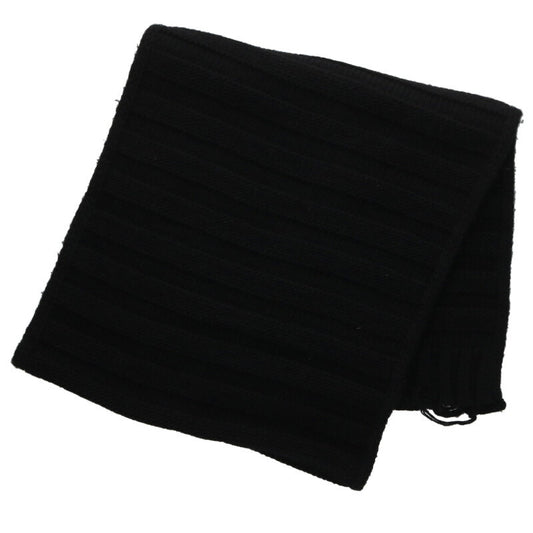 MM6 Logo Patch Distressed Scarf Black
