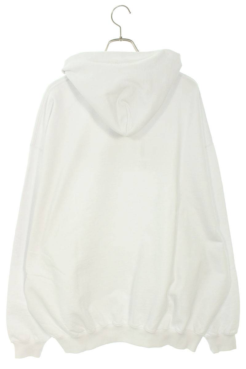 Vetements 23AW WHITE logo embroidery Hoodie White Size M