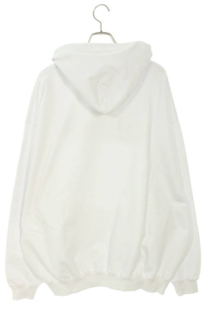 Vetements 23AW WHITE logo embroidery Hoodie White Size M