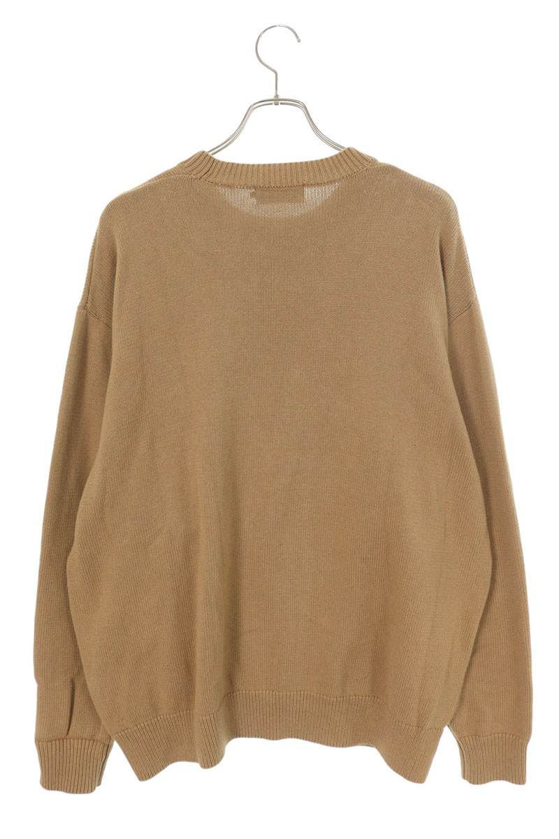 Hysteric Glamour 24AW LOGO TONGUE Knit Sweater Brown Size XL