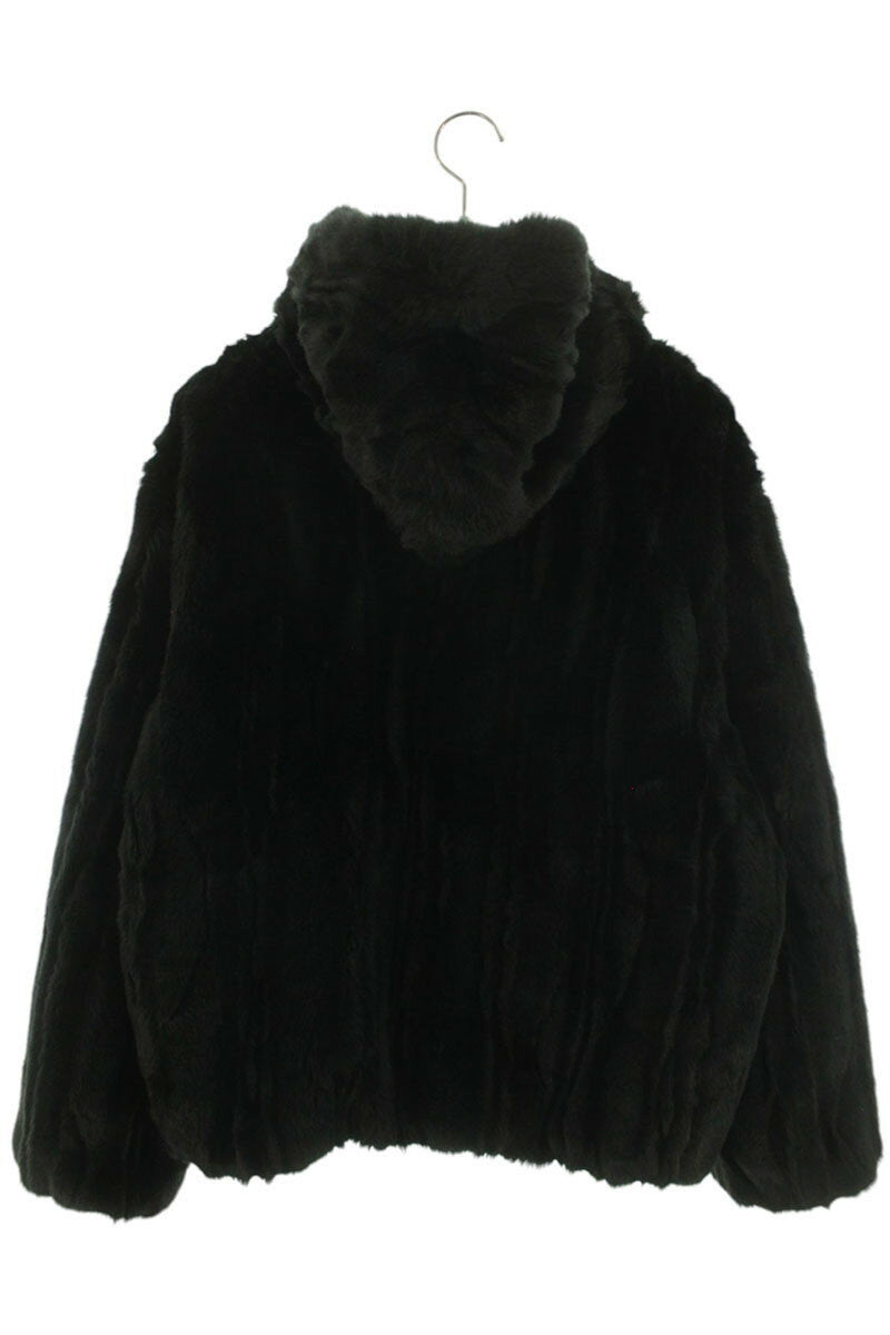 Supreme 24AW Faux Fur Hooded Jacket Blouson Black Size S
