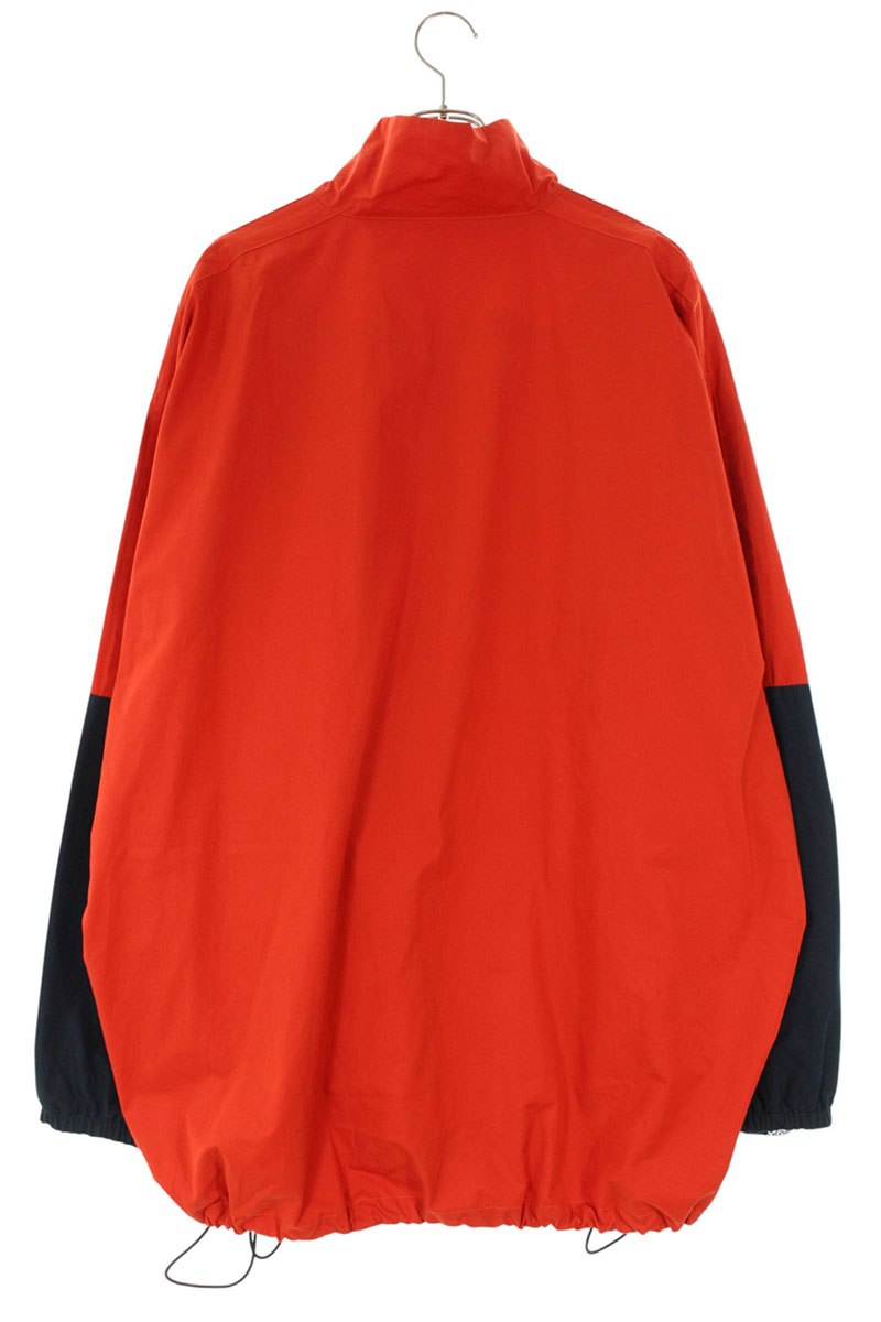 Balenciaga Logo Print Blouson Red x White x Black Size S