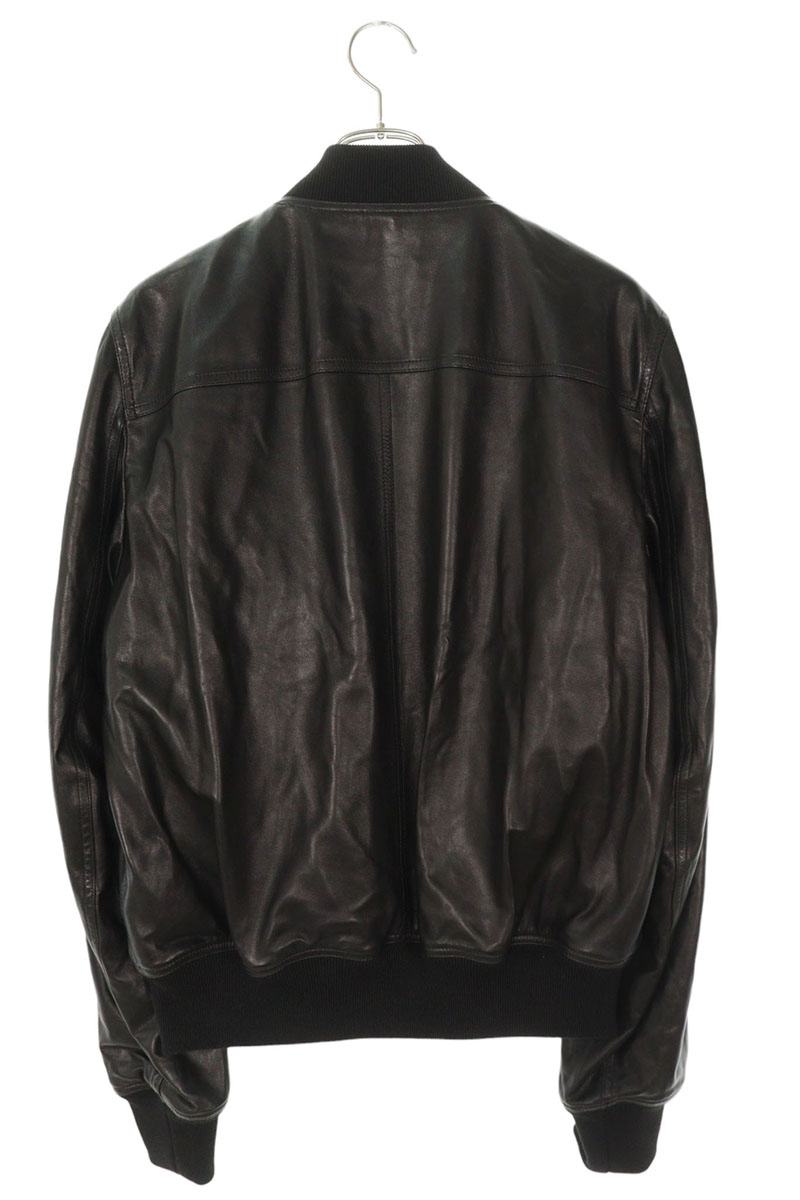 Rick Owens 25AW LBY Leather Jacket Black Size 50