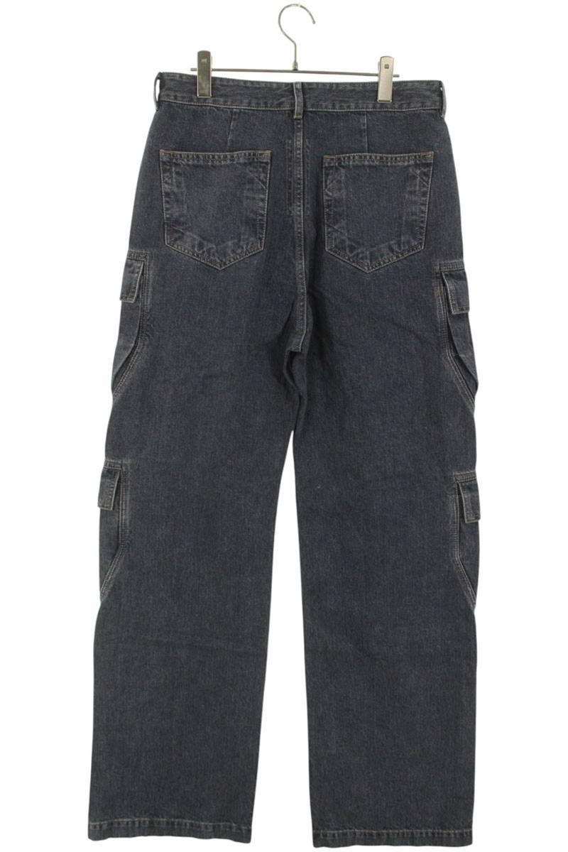 DRKSHDW DOUBLE CARGO JEANS DGY Well-Washed Denim Pants Blue Size 30