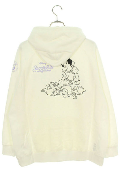 SEQUEL 24AW white Print Pullover Hoodie White Size L
