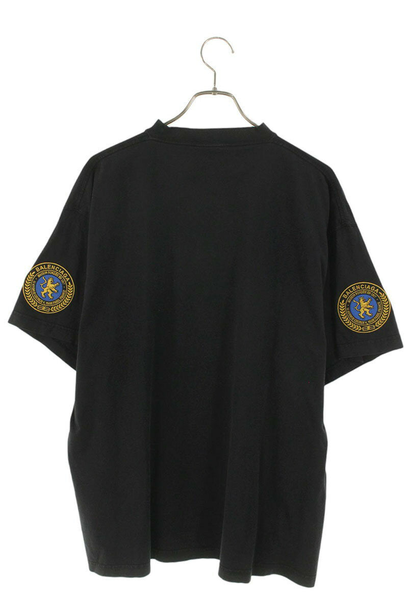 Balenciaga 25AW Patchwork T-Shirt Black Size L