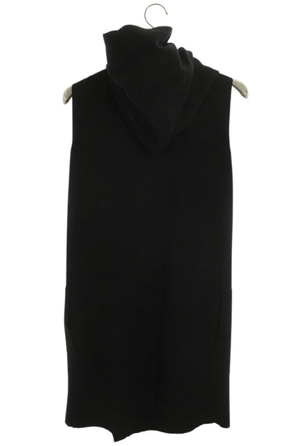 Vintage Rick Owens Tops - Rick Owens 12SS Sleeveless Long Hoodie Cotton Black Size S - Authentic Archive