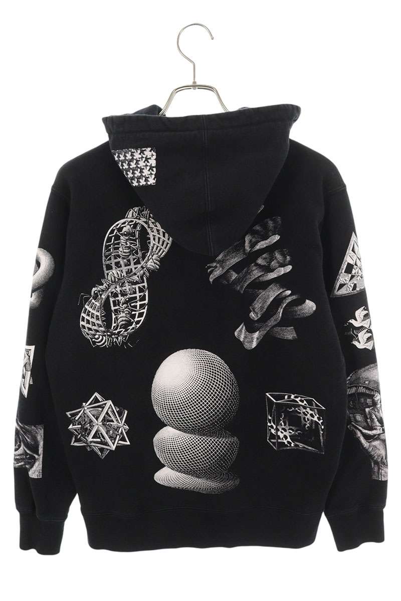 Supreme 17SS M.C. Escher Hooded Sweatshirt Black Size M