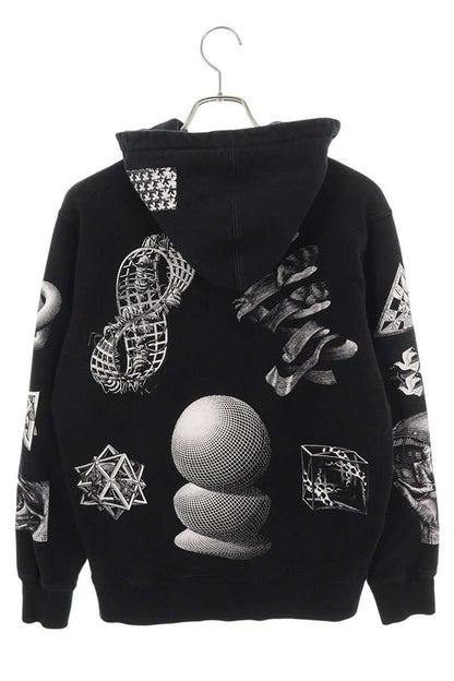 Supreme 17SS M.C. Escher Hooded Sweatshirt Black Size M