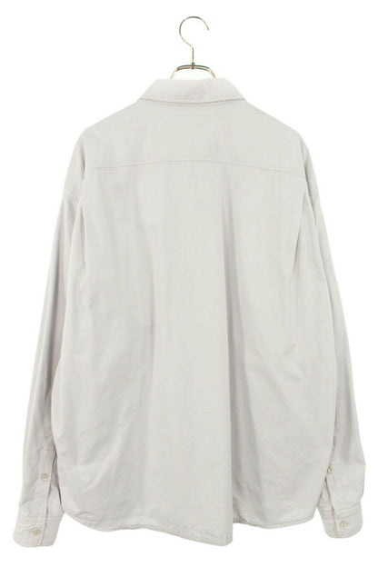 Balenciaga Oversized Long Sleeve Shirt Gray Size 44