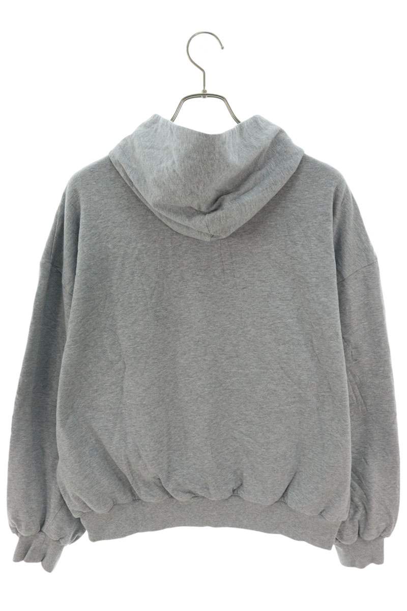 Balenciaga 24AW Logo Print Pullover Hoodie Gray x Yellow Size S