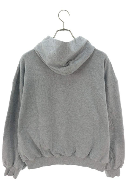 Balenciaga 24AW Logo Print Pullover Hoodie Gray x Yellow Size S