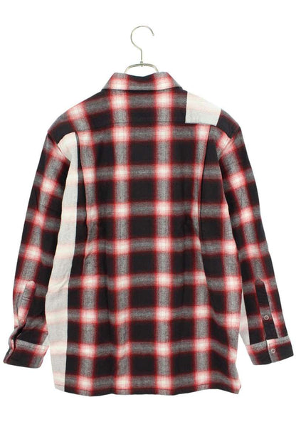 SEQUEL 23AW Long Sleeve Shirt Red x White Size S