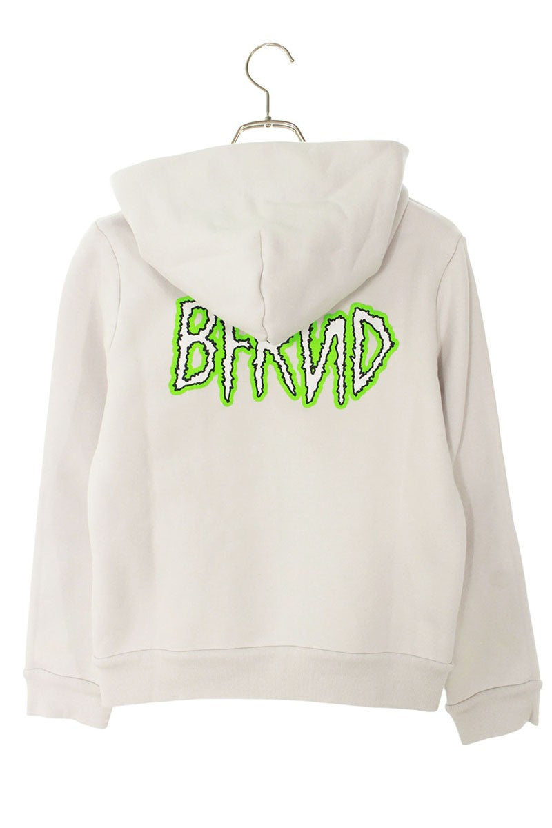 Balenciaga BFRND Zip Hoodie White Size L