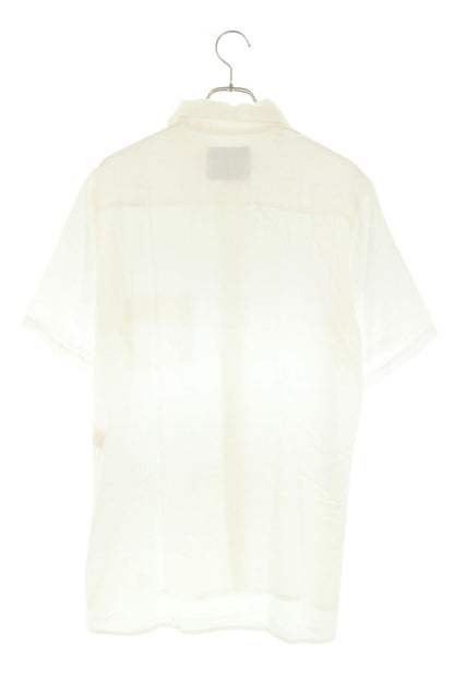 Vintage Yohji Yamamoto Tops - Yohji Yamamoto Arranged Collar Short Sleeve Shirt PZ-B13-201 White S - Authentic Archive
