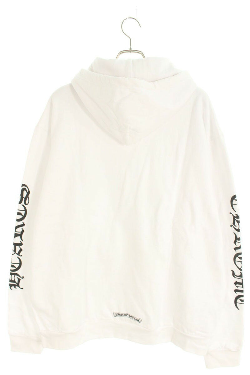 Chrome Hearts SWTSHRT PLVR Horseshoe Print Pullover Hoodie White Size XL