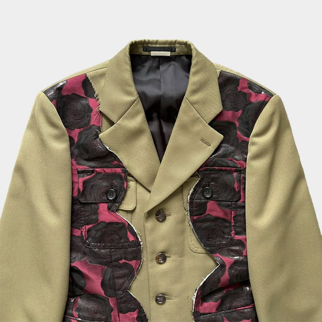 COMME DES GARCONS HOMME PLUS 22SS Hana no Sonzai Tailored Jacket Beige Size M