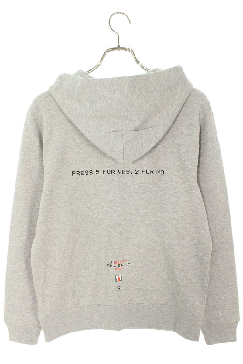 Fragment Design x SEQUEL 24SS Logo Print Hoodie Gray Size S