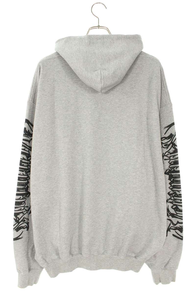 Vetements 25AW Goth Oversized Hoodie Gray Size XS