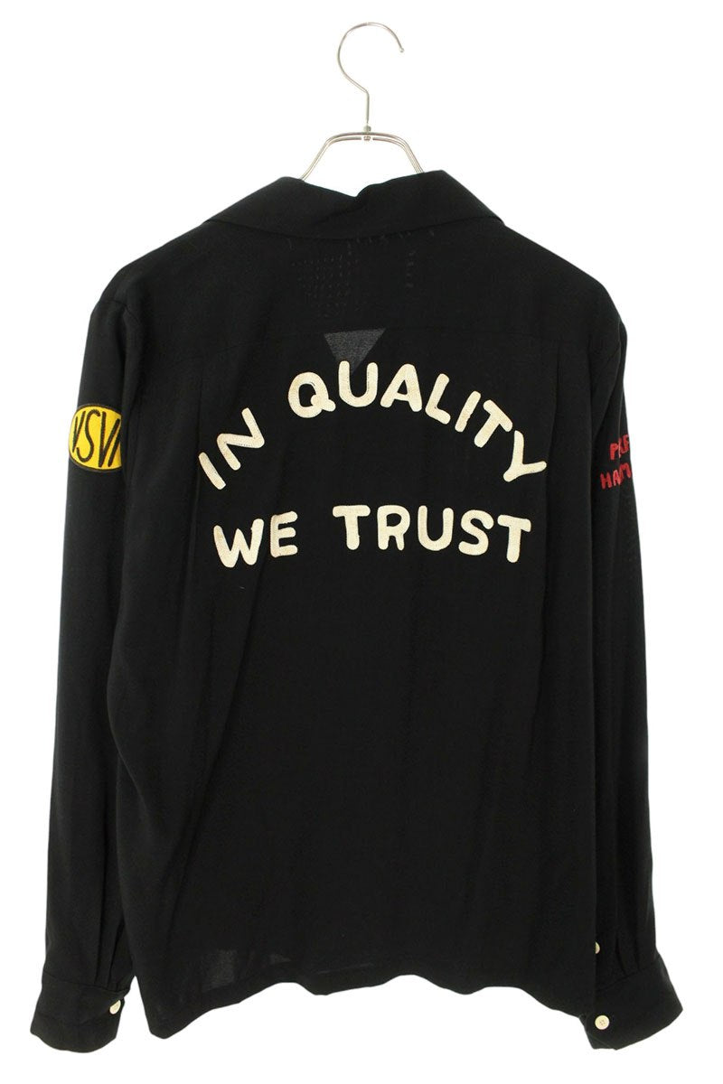 Visvim Chain Embroidered Long Sleeve Shirt Black Size S