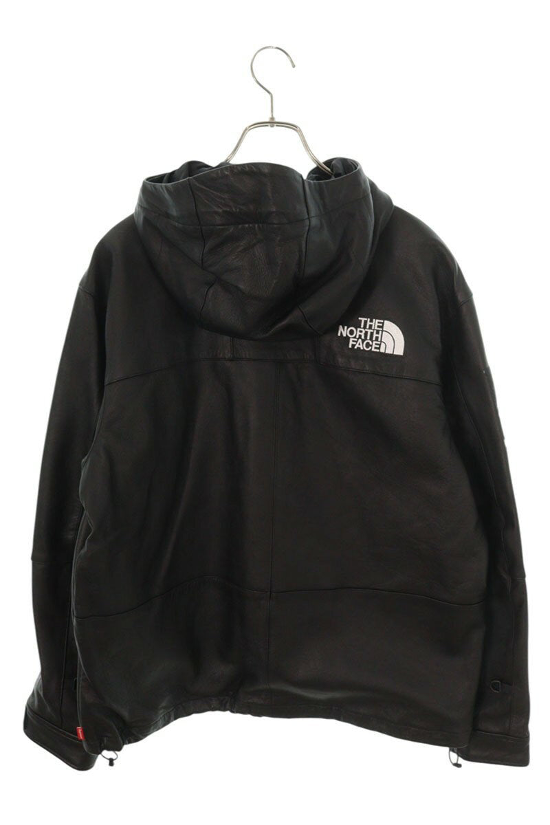 Supreme x The North Face 18AW Leather Mountain Parka Jacket Black Size M