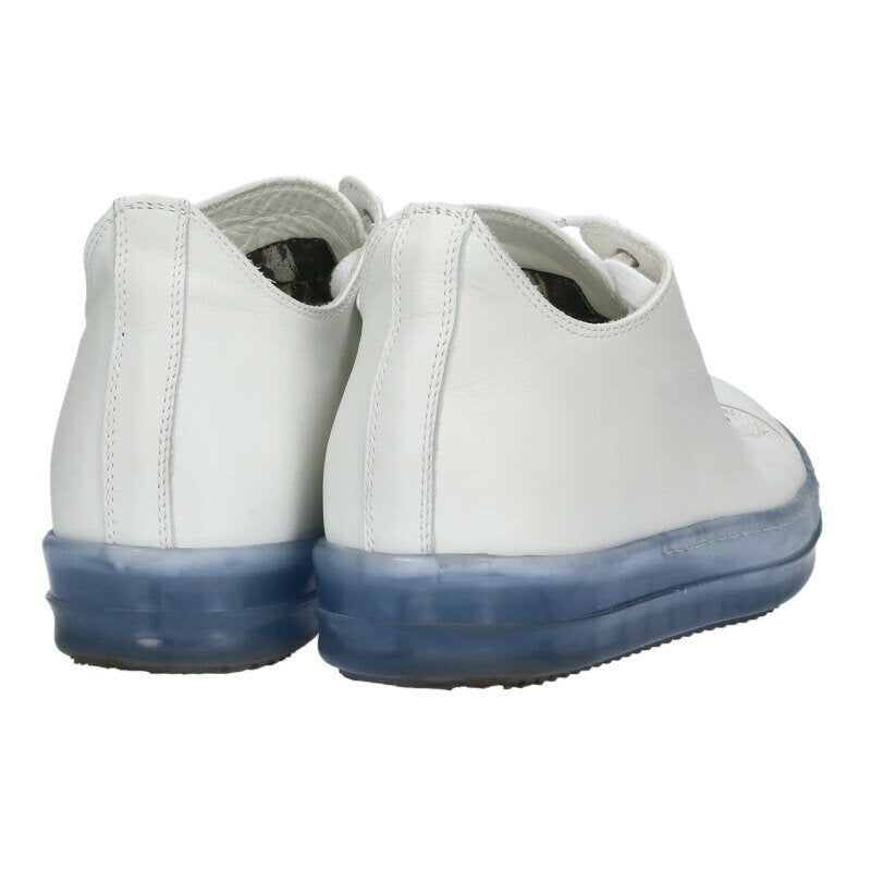 Rick Owens Ramones Low Leather Sneakers White Size 8.5