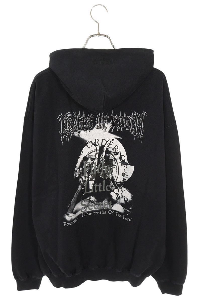 Vetements 25AW CofFILTHY SECRET Oversized Hoodie Black Size S