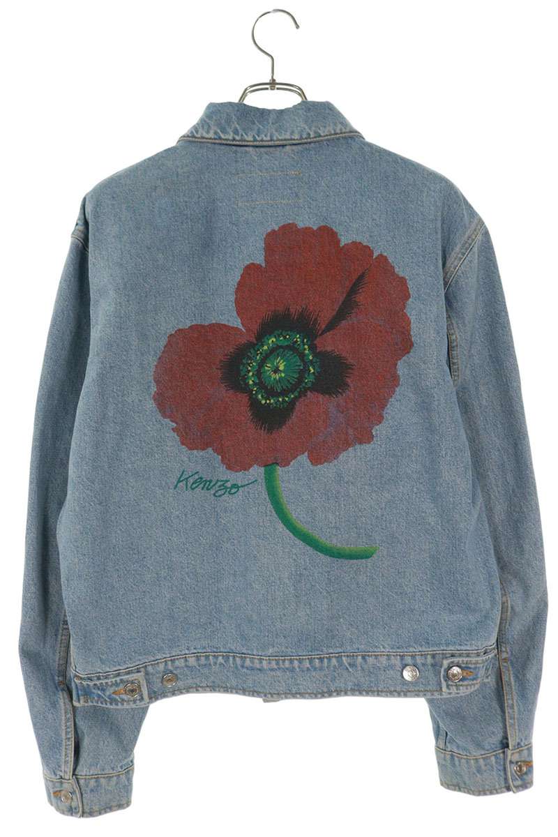 Kenzo 22AW Print Denim Jacket Blue Size M