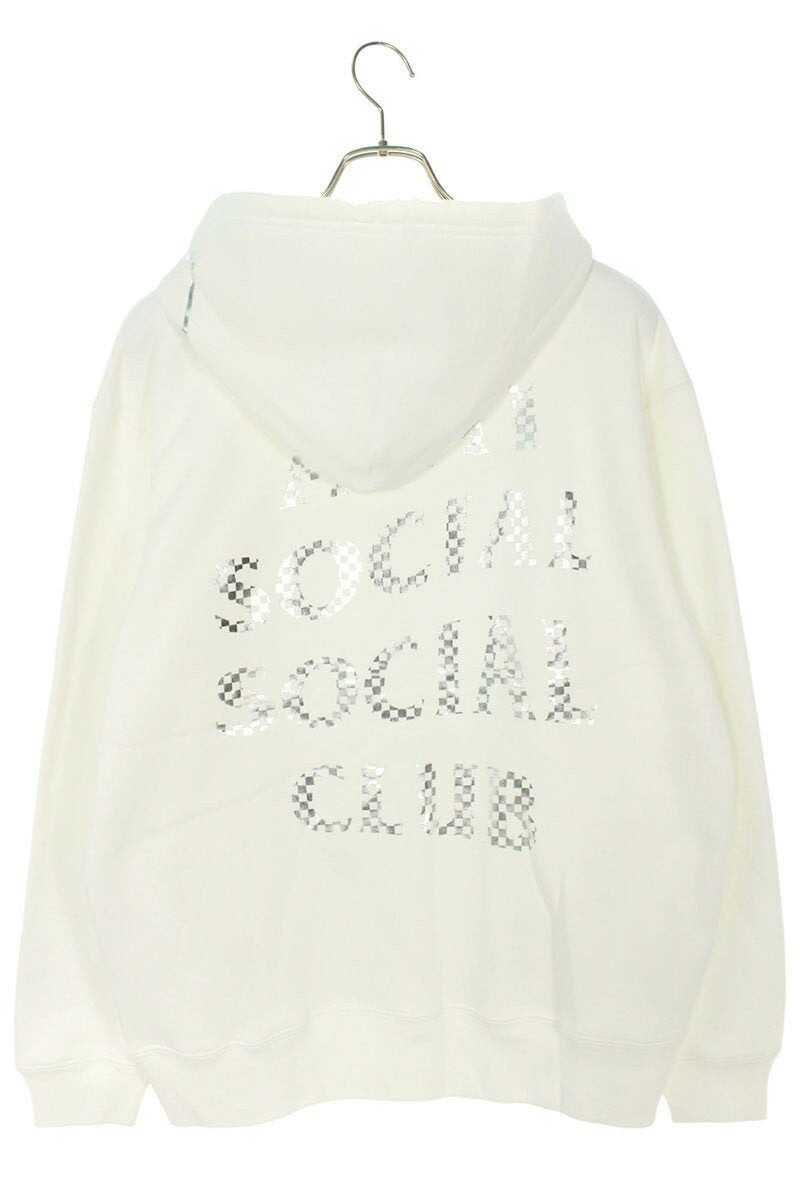 Anti Social Social Club x SEQUEL 23AW Logo Print Hoodie White Size M
