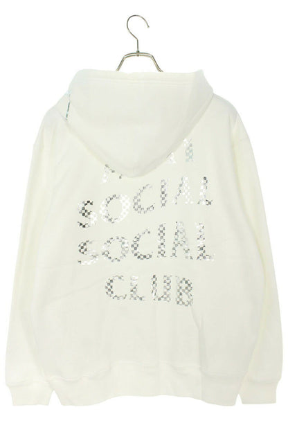 Anti Social Social Club x SEQUEL 23AW Logo Print Hoodie White Size M