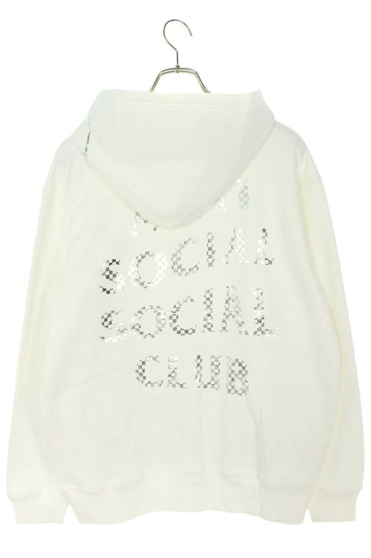 Anti Social Social Club x SEQUEL 23AW Logo Print Hoodie White Size M