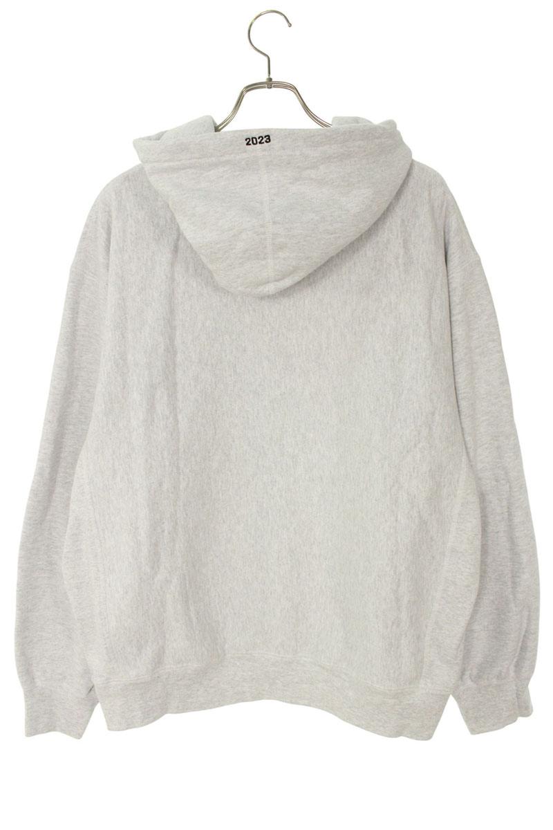 Supreme 23AW Box Logo Hooded Sweatshirt Gray Size L