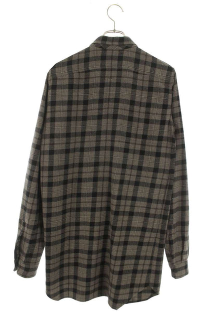 Rick Owens 16AW FP Long Sleeve Shirt Brown x Black Size M