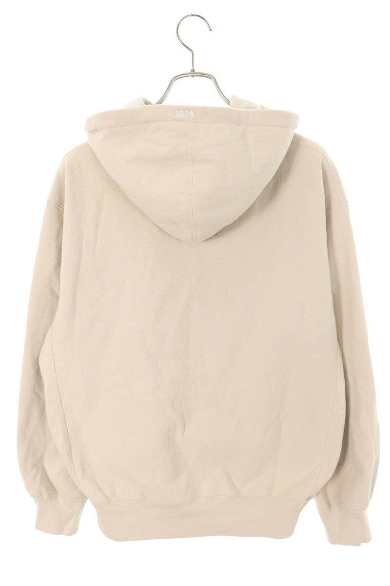 Supreme 24AW Box Logo Hooded Sweatshirt Beige Size M