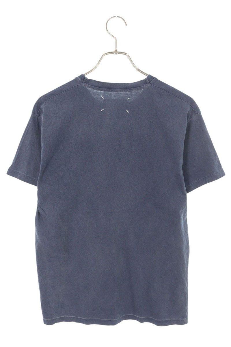 Maison Margiela 23SS Logo Print T-Shirt Blue Size XS